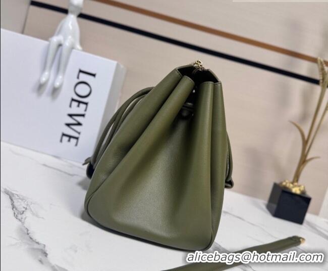 Luxury Discount Loewe Large Madrid bag in supple calfskin leather 052510 Green 2026