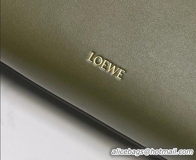 Luxury Discount Loewe Large Madrid bag in supple calfskin leather 052510 Green 2026