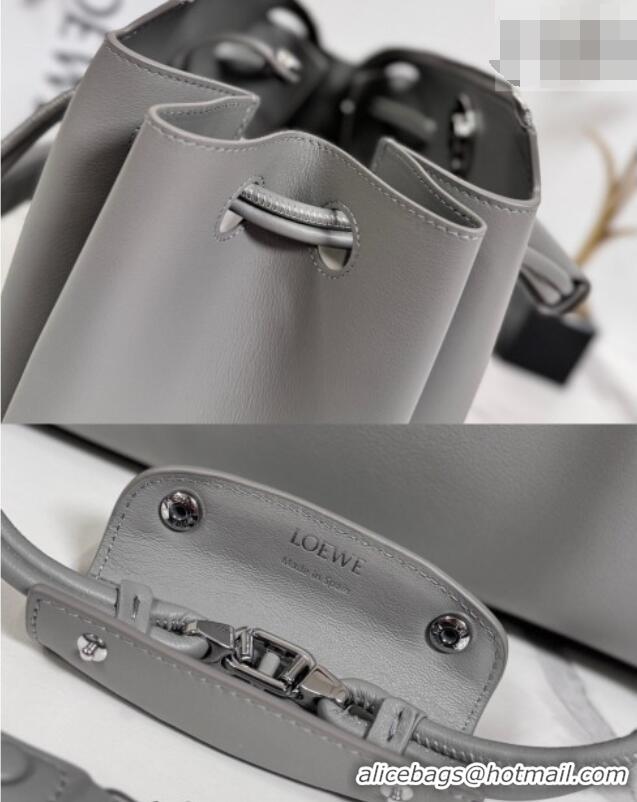 Big Discount Loewe Medium Madrid bag in supple calfskin leather 062451 Grey/White/Black 2026