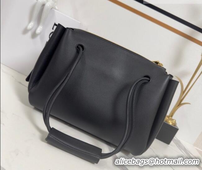 Top Grade Loewe Medium Madrid bag in supple calfskin leather 062451 Black/Brown/Pink 2026