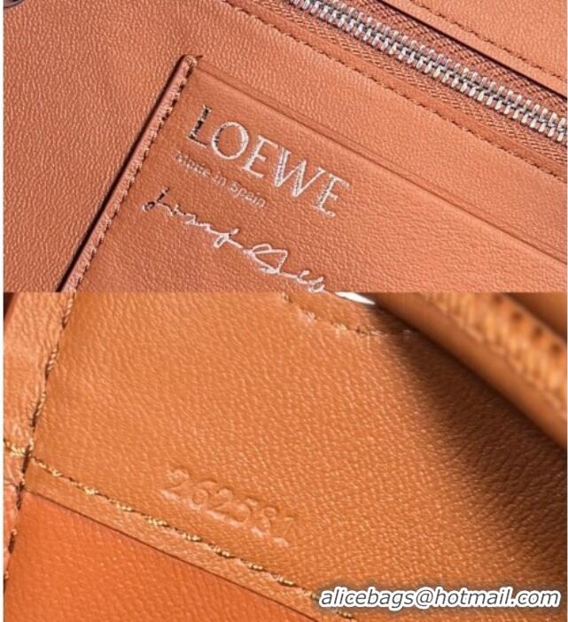 Shop Grade Loewe Medium Madrid bag in supple calfskin leather 062451 Caramel/Bright Green 2026