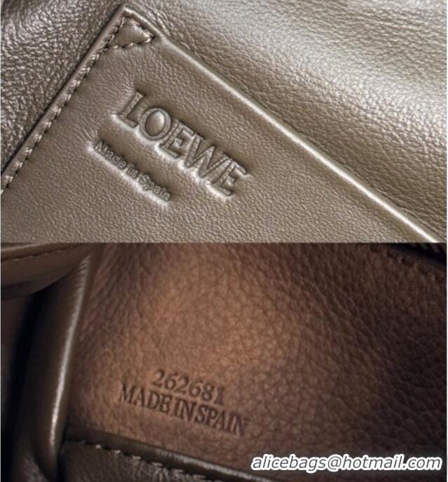 Trendy Design Loewe Large Puzzle Edge bag in grained nubuck 052446 Tundra 2026