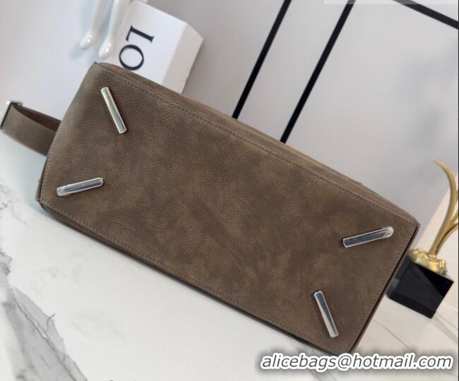 Trendy Design Loewe Large Puzzle Edge bag in grained nubuck 052446 Tundra 2026