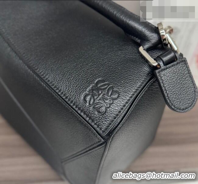 Discount Design Loewe Large Puzzle Edge bag in soft grained calfskin 052446 Black 2026