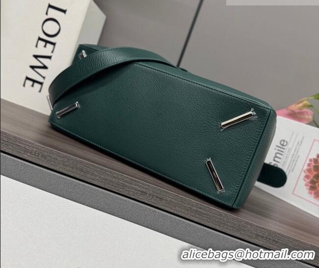Spot Bulk Loewe Large Puzzle Edge bag in soft grained calfskin 052446 Dark Green 2026