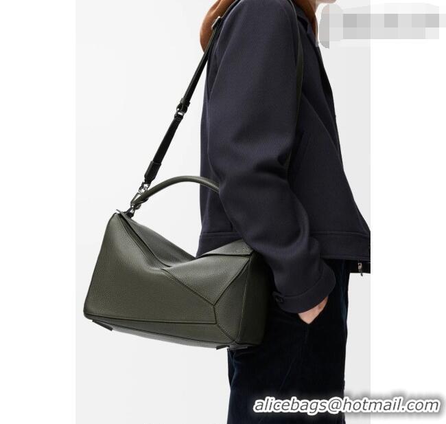 Best Price Loewe Large Puzzle Edge bag in soft grained calfskin 052446 Cinnabar Red 2026