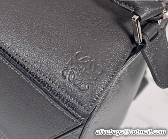 Most Popular Loewe Large Puzzle Edge bag in soft grained calfskin 052446 Dark Grey 2026