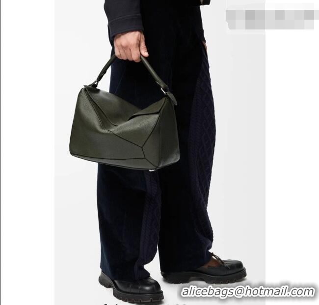 Luxury Cheap Loewe Large Puzzle Edge bag in soft grained calfskin 052446 Tundra 2026