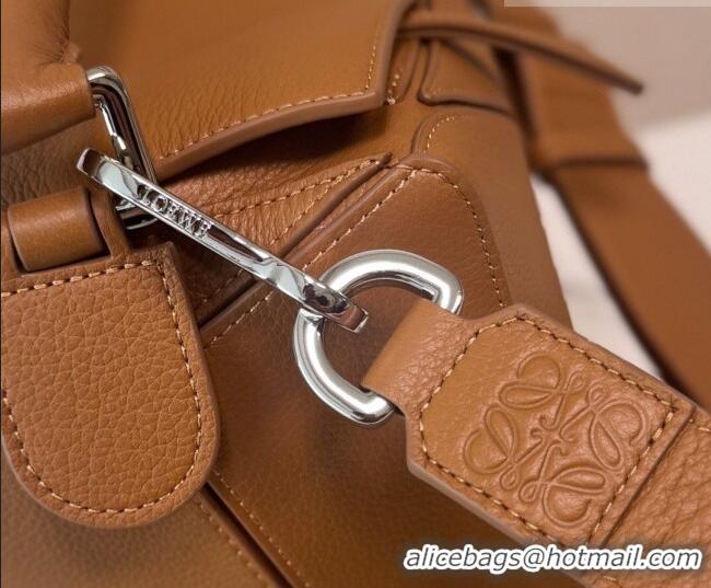 New Cheap Loewe Large Puzzle Edge bag in soft grained calfskin 052446 Canyon Brown 2026
