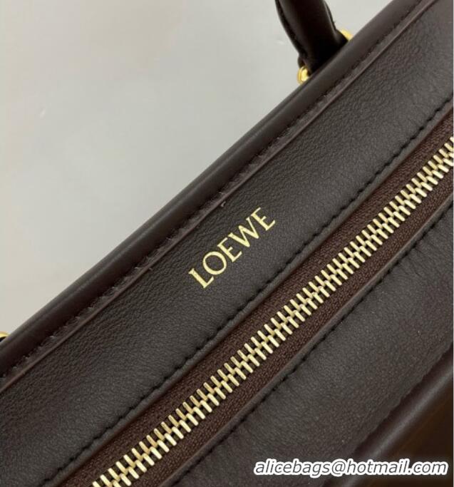 Wholesale Cheap Loewe Small Amazona 180 Bag in Soft Calfskin 81002 Dark Chestnut Brown 2026