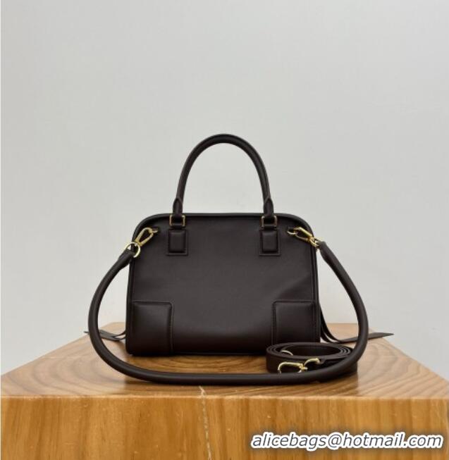 Wholesale Cheap Loewe Small Amazona 180 Bag in Soft Calfskin 81002 Dark Chestnut Brown 2026