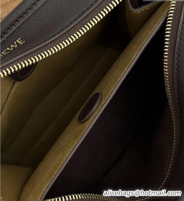 Wholesale Cheap Loewe Small Amazona 180 Bag in Soft Calfskin 81002 Dark Chestnut Brown 2026