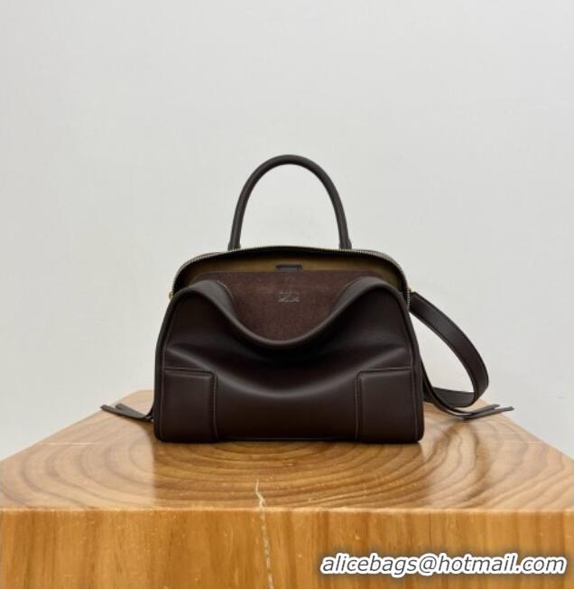 Wholesale Cheap Loewe Small Amazona 180 Bag in Soft Calfskin 81002 Dark Chestnut Brown 2026