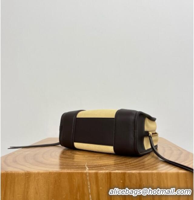 Classic Promotional Loewe Small Amazona 180 Bag in Suede 81002 Apricot 2026