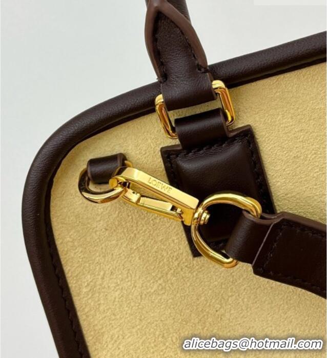 Classic Promotional Loewe Small Amazona 180 Bag in Suede 81002 Apricot 2026