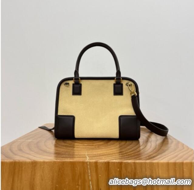 Classic Promotional Loewe Small Amazona 180 Bag in Suede 81002 Apricot 2026