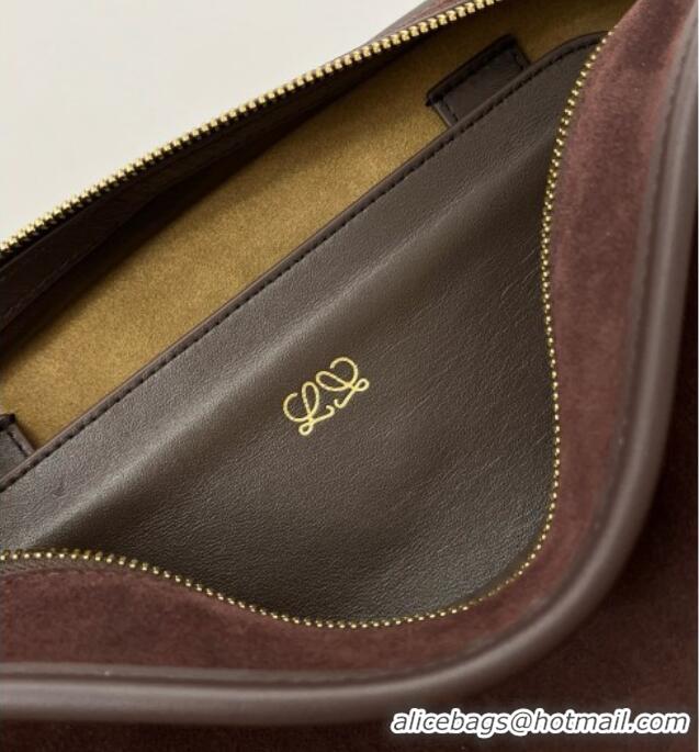 Shop Cheap Loewe Medium Amazona 180 Bag in Suede 81003 Dark Chestnut Brown 2026
