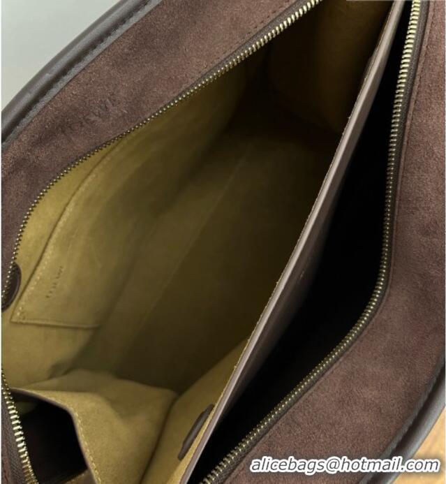 Promotional Loewe Large Amazona 180 Bag in Suede 81004 Dark Chestnut Brown 2026