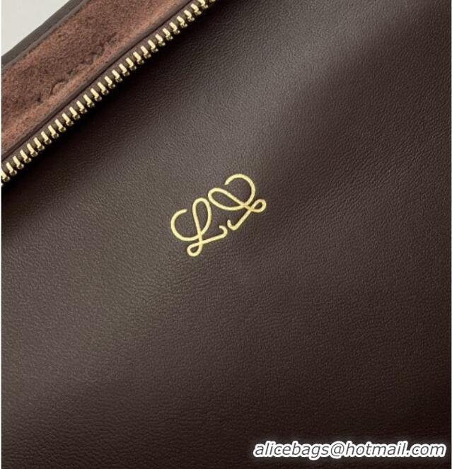 Promotional Loewe Large Amazona 180 Bag in Suede 81004 Dark Chestnut Brown 2026