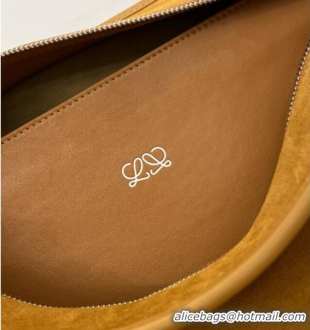 Top Design Loewe Large Amazona 180 Bag in Suede Calfskin 81004 Brown 2026