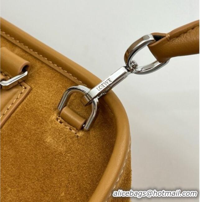 Top Design Loewe Large Amazona 180 Bag in Suede Calfskin 81004 Brown 2026
