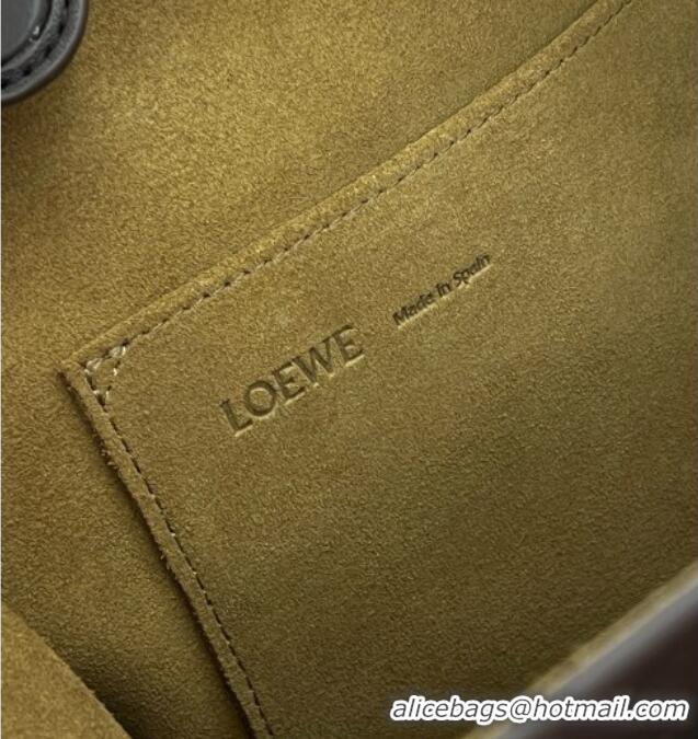 Well Crafted Loewe Large Amazona 180 Bag in Soft Calfskin 81004 Dark Chestnut Brown 2026