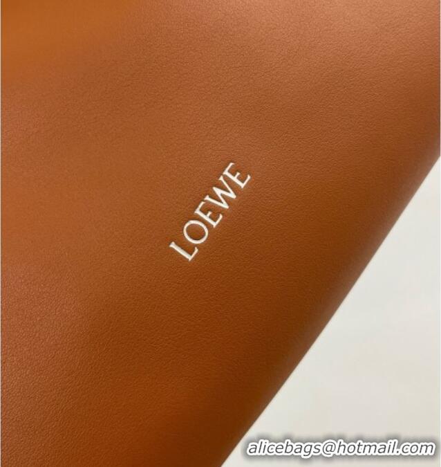 Popular Style Loewe Medium Layered Flamenco Clutch in Nappa Calfskin 81033 Brown 2026