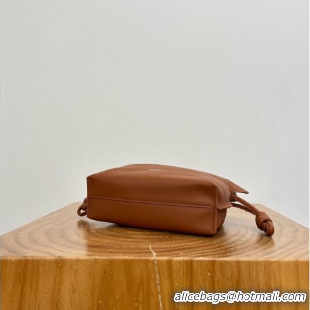 Classic Specials Loewe Mini Layered Flamenco Clutch in Nappa Calfskin 81034 Brown 2026