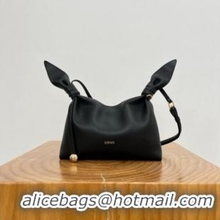 Good Taste Loewe Mini Scarf Bag in Smooth Calfskin 81037 Black 2026