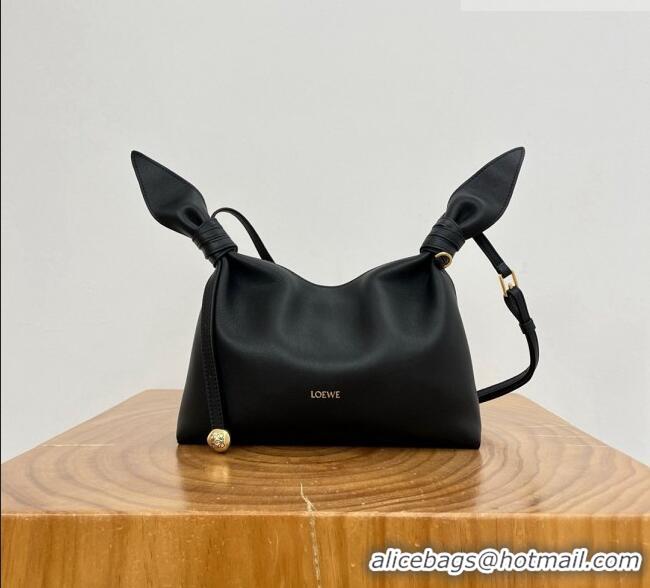 Good Taste Loewe Mini Scarf Bag in Smooth Calfskin 81037 Black 2026