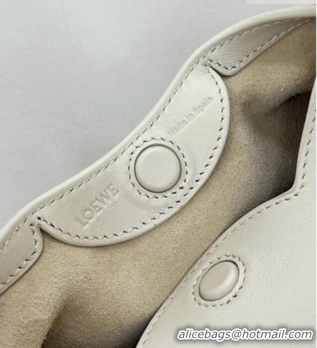 Hot Style Discount Loewe Mini Scarf Bag in Smooth Calfskin 81037 White 2026