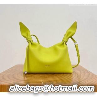 Luxury Grade Loewe Mini Scarf Bag in Smooth Calfskin Lemon 81037 Yellow 2026
