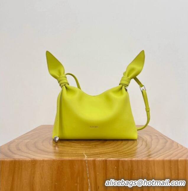 Luxury Grade Loewe Mini Scarf Bag in Smooth Calfskin Lemon 81037 Yellow 2026