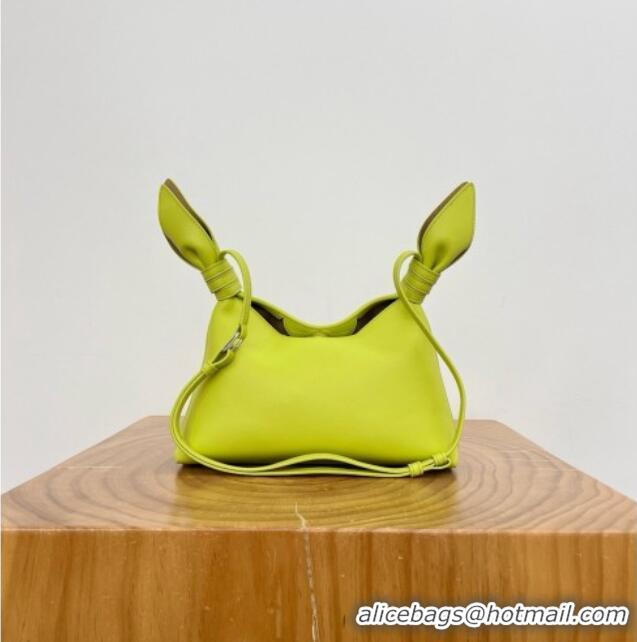 Luxury Grade Loewe Mini Scarf Bag in Smooth Calfskin Lemon 81037 Yellow 2026