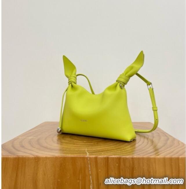 Luxury Grade Loewe Mini Scarf Bag in Smooth Calfskin Lemon 81037 Yellow 2026