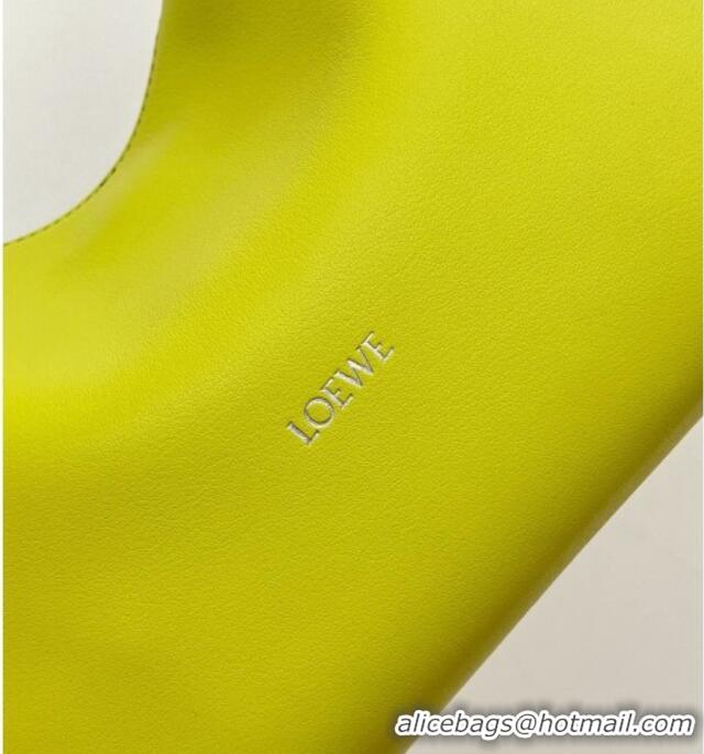 Luxury Grade Loewe Mini Scarf Bag in Smooth Calfskin Lemon 81037 Yellow 2026