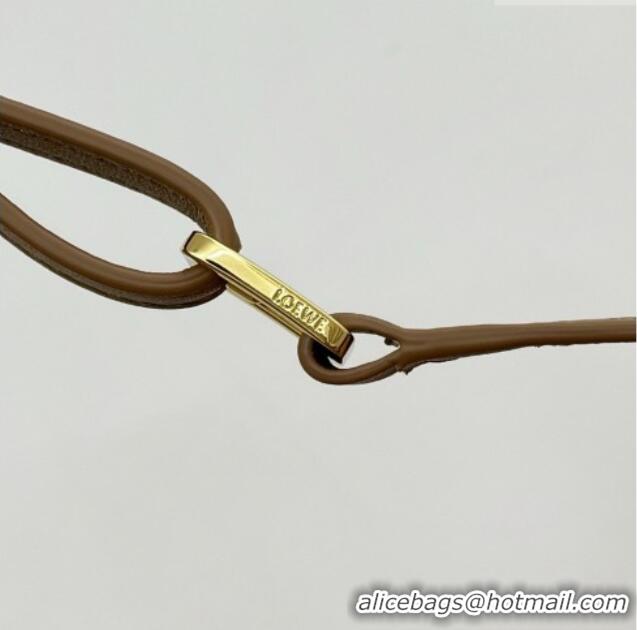 Best Product Loewe Mini Scarf Bag in Smooth Calfskin 81037 Mocha 2026 Top