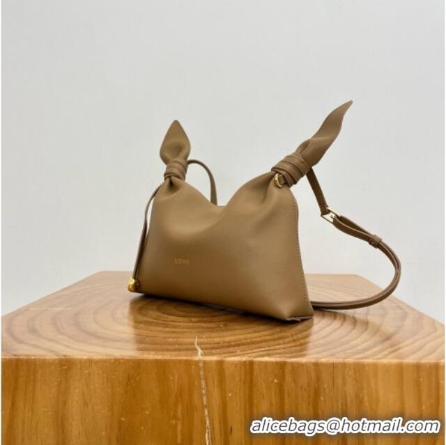 Best Product Loewe Mini Scarf Bag in Smooth Calfskin 81037 Mocha 2026 Top