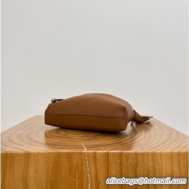 Grade Quality Loewe Mini Scarf Bag in Smooth Calfskin 81037 Brown 2026 Top