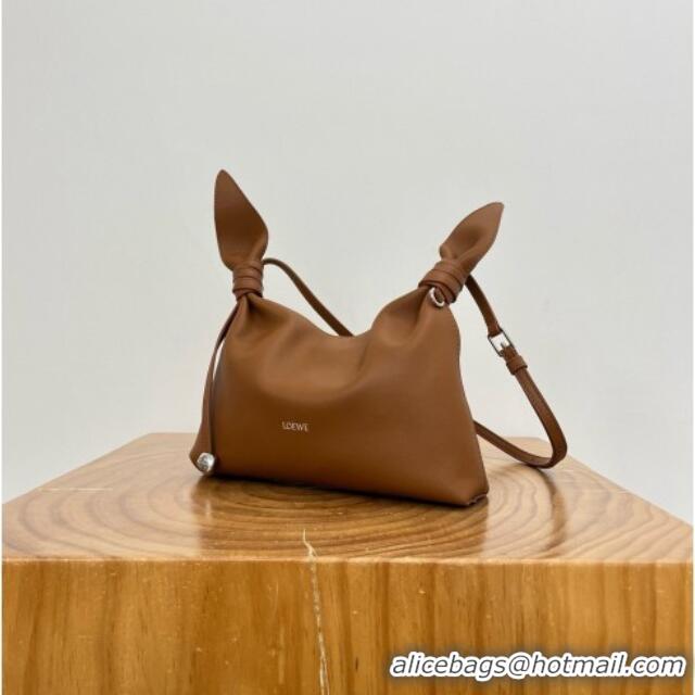 Grade Quality Loewe Mini Scarf Bag in Smooth Calfskin 81037 Brown 2026 Top