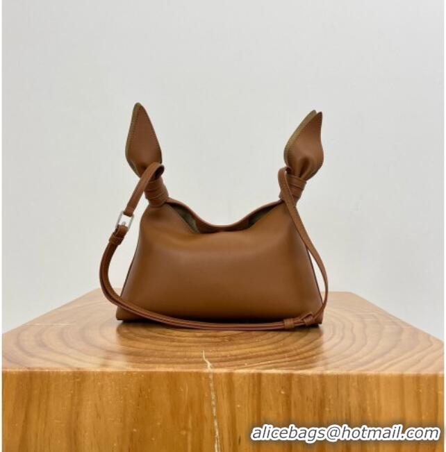 Grade Quality Loewe Mini Scarf Bag in Smooth Calfskin 81037 Brown 2026 Top