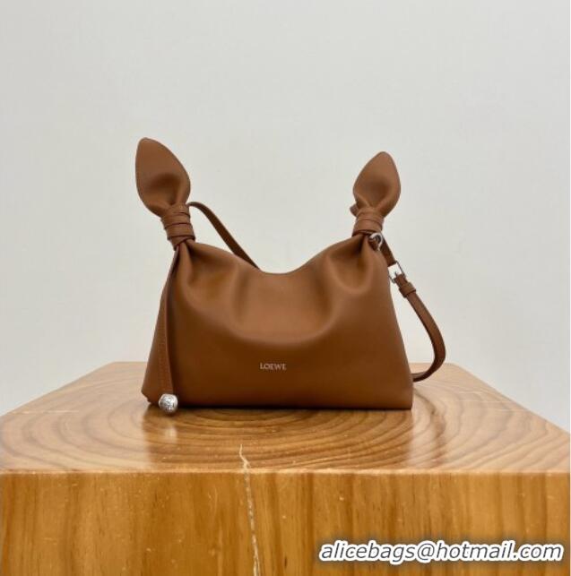 Grade Quality Loewe Mini Scarf Bag in Smooth Calfskin 81037 Brown 2026 Top