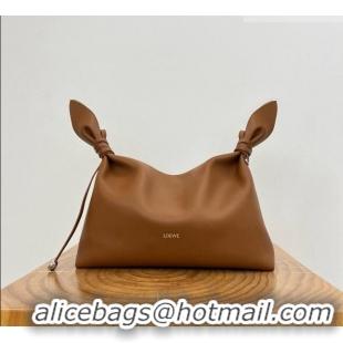 New Cheap Loewe Medium Scarf Bag in Smooth Calfskin 81035 Brown 2026 Top