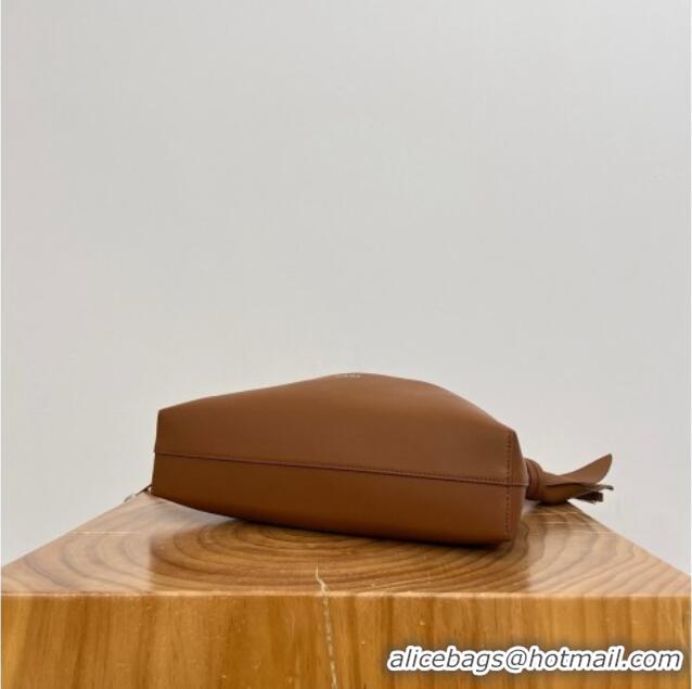 New Cheap Loewe Medium Scarf Bag in Smooth Calfskin 81035 Brown 2026 Top