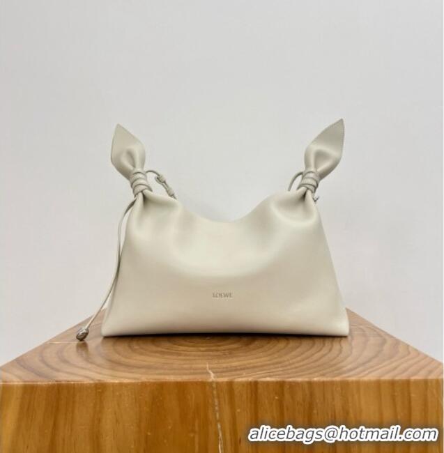 Market Sells Loewe Medium Scarf Bag in Smooth Calfskin 81035 White 2026 Top