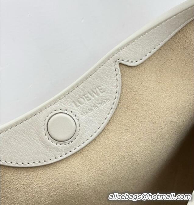 Market Sells Loewe Medium Scarf Bag in Smooth Calfskin 81035 White 2026 Top