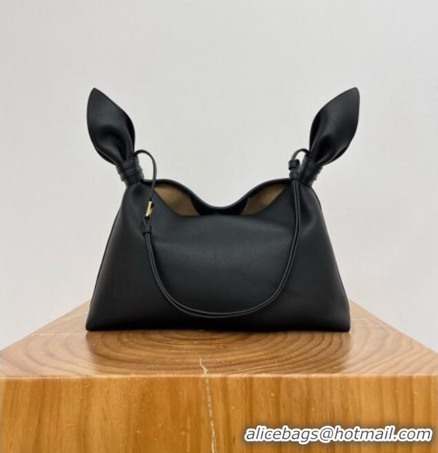 Grade Discount Loewe Medium Scarf Bag in Smooth Calfskin 81035 Black 2026 Top