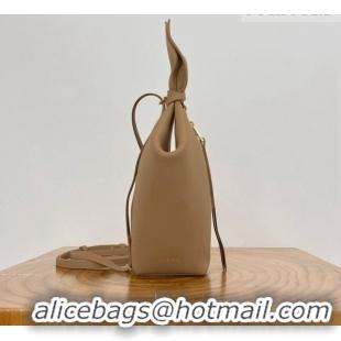 Luxury Cheapest Loewe Scarf Backpack in Smooth Calfskin 81036 Mocha 2026 Top