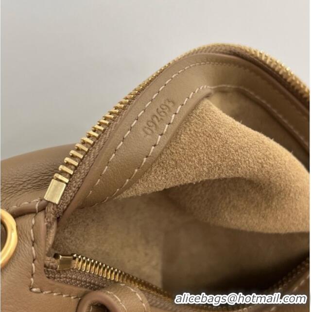 Luxury Cheapest Loewe Scarf Backpack in Smooth Calfskin 81036 Mocha 2026 Top
