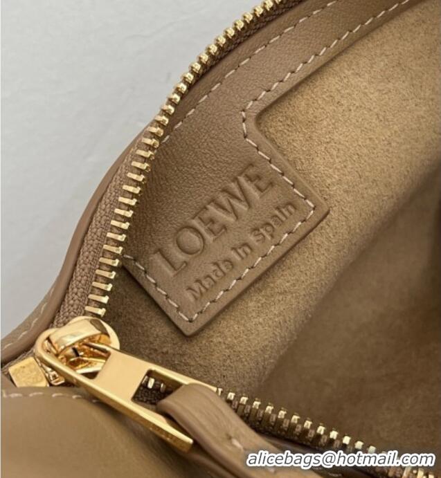 Luxury Cheapest Loewe Scarf Backpack in Smooth Calfskin 81036 Mocha 2026 Top